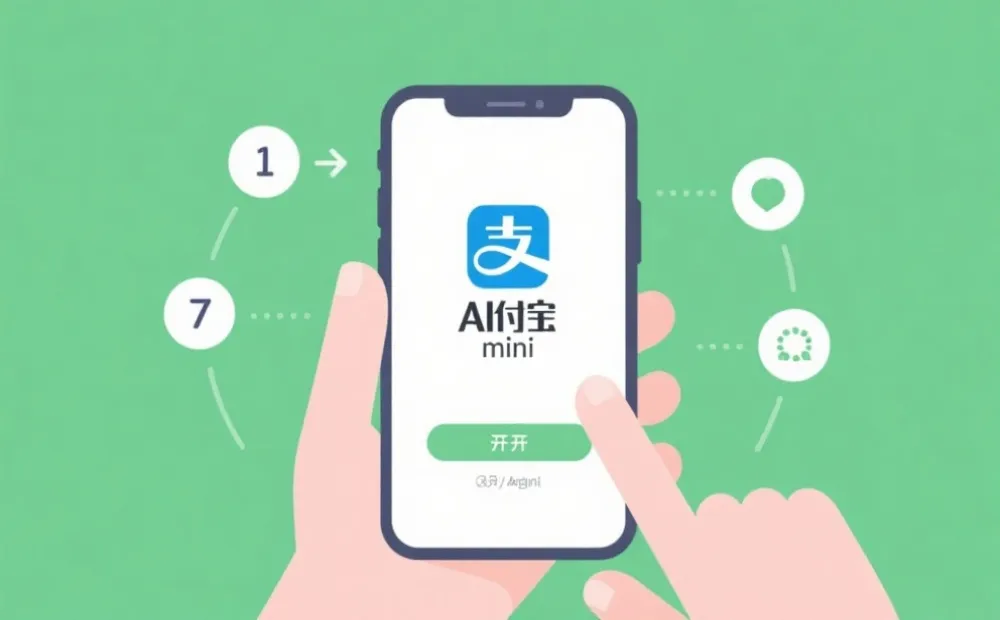 开启支付宝小程序步骤示意