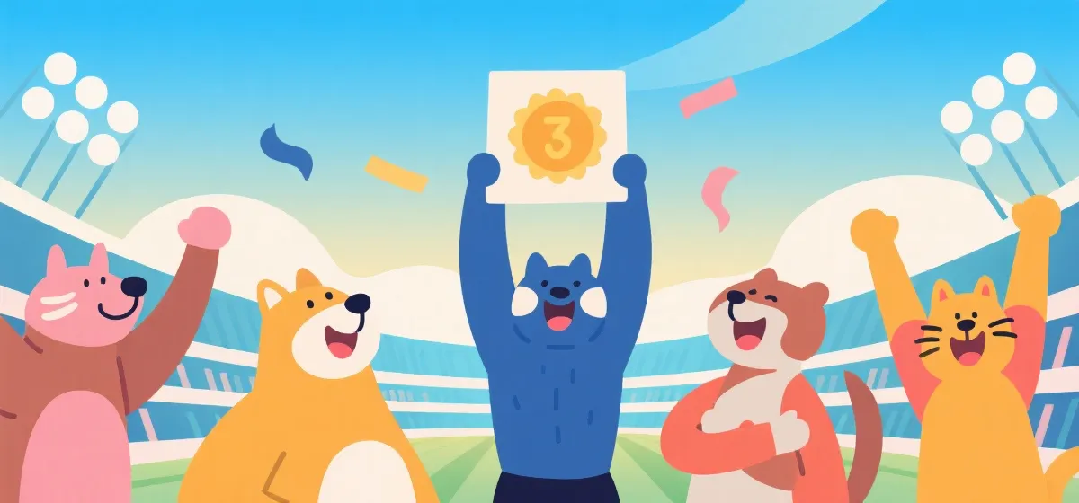 活动结果公布主题插画