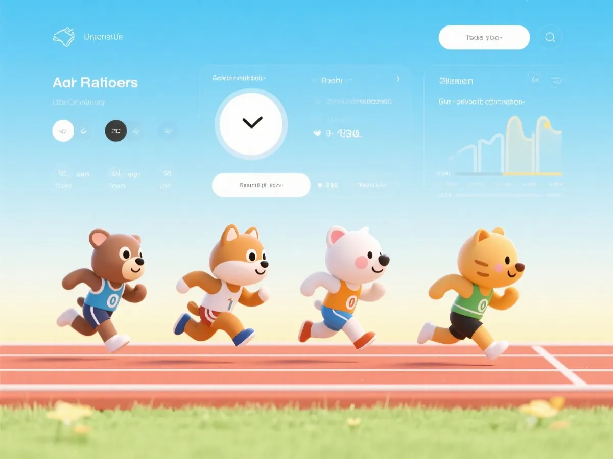 动物运动会活动形象图